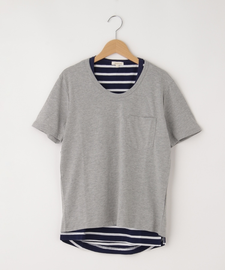 オフプライスストア(メンズ)(OFF PRICE STORE(Mens))のRelation（リレーション） Tシャツ＆ボーダータンクトップセット グレー(012)