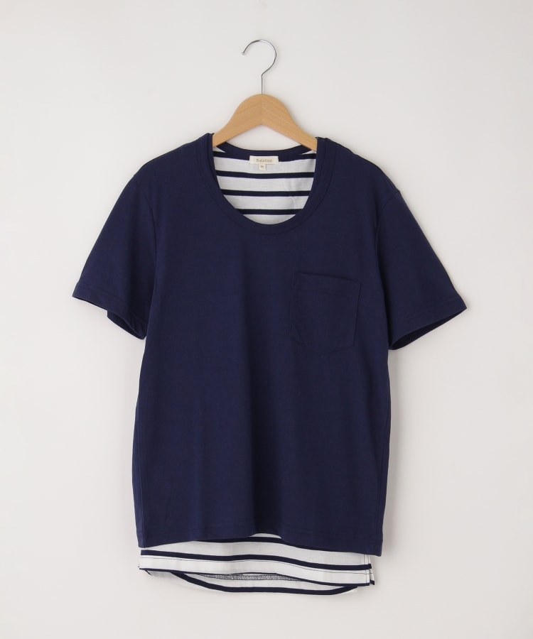 オフプライスストア(メンズ)(OFF PRICE STORE(Mens))のRelation（リレーション） Tシャツ＆ボーダータンクトップセット ブルー(093)