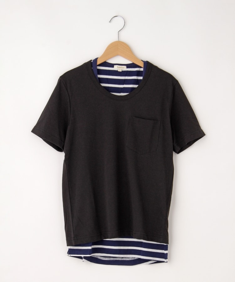 オフプライスストア(メンズ)(OFF PRICE STORE(Mens))のRelation（リレーション） Tシャツ＆ボーダータンクトップセット ブラック(019)