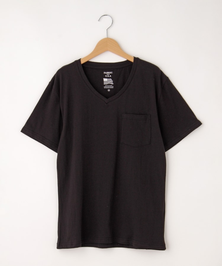 オフプライスストア(メンズ)(OFF PRICE STORE(Mens))のRelation（リレーション） Vネックポケット付きTシャツ ブラック(019)