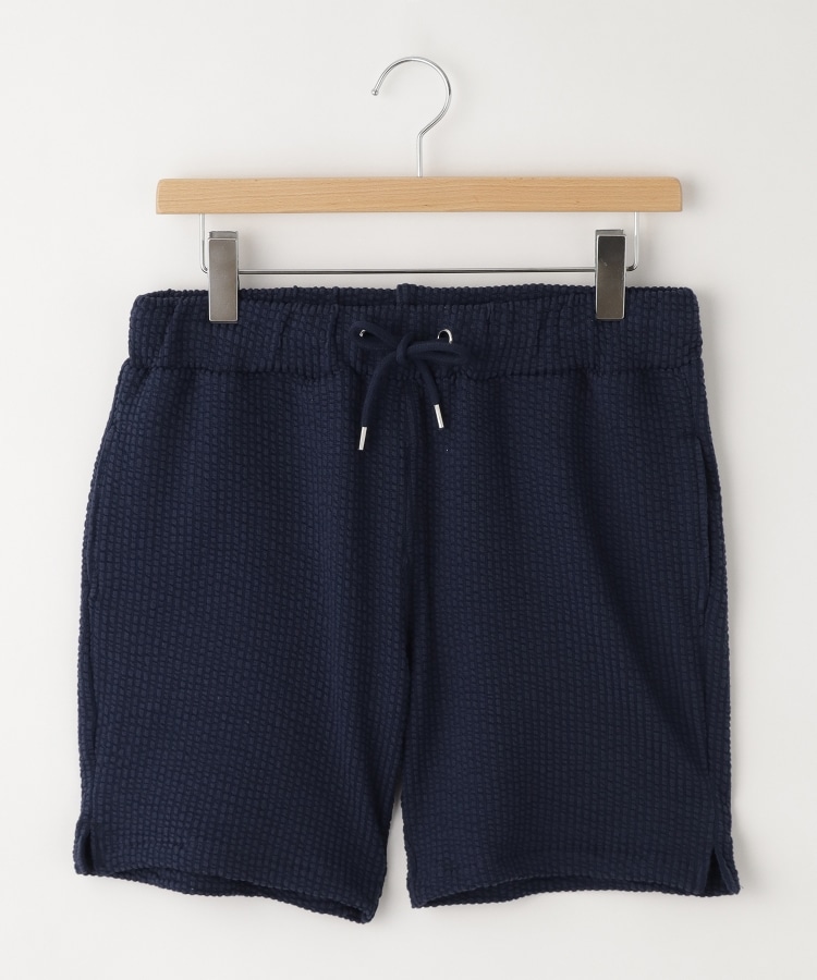 オフプライスストア(メンズ)(OFF PRICE STORE(Mens))の(Never)Acquiesce (ネバーアクイース) ウエストゴム入りワッフルショートパンツ ブルー(093)