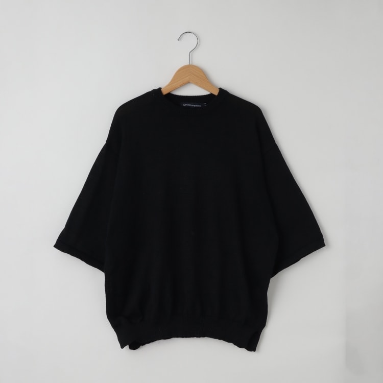 オフプライスストア(メンズ)(OFF PRICE STORE(Mens))の(Never)Acquiesce (ネバーアクイース) 半袖ニットプルオーバー【SALE/カジュアル/きれいめ/デイリー/トレンド/ルーズシルエット】 ニット/セーター