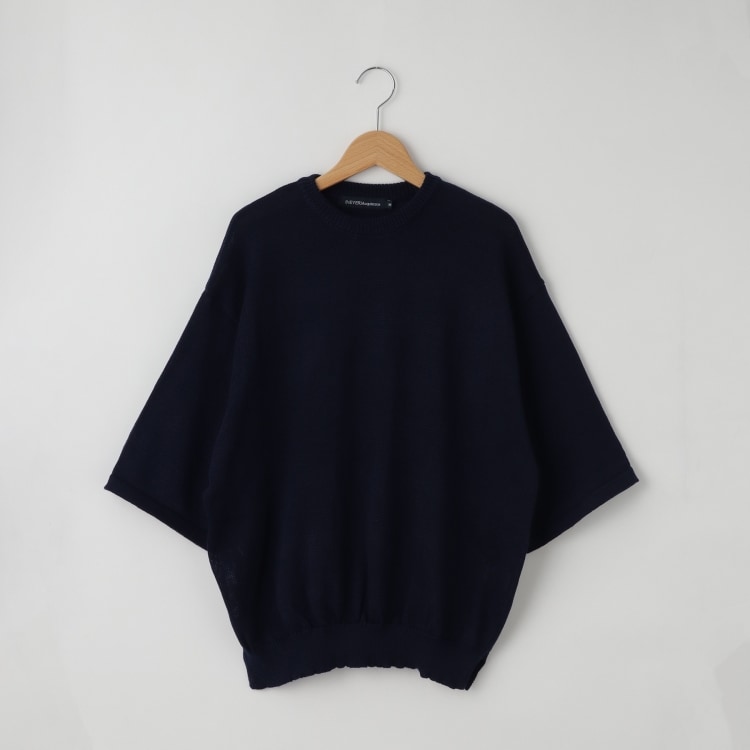 オフプライスストア(メンズ)(OFF PRICE STORE(Mens))の(Never)Acquiesce (ネバーアクイース) 半袖ニットプルオーバー【SALE/カジュアル/きれいめ/デイリー/トレンド/ルーズシルエット】 ニット/セーター