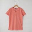 オフプライスストア(メンズ)(OFF PRICE STORE(Mens))の(Never)Acquiesce (ネバーアクイース) コットンヘンリーネック半袖Tシャツ【SALE/カジュアル/きれいめカジュアル/ストリート/デイリー】 ピンク(071)