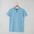 オフプライスストア(メンズ)(OFF PRICE STORE(Mens))の(Never)Acquiesce (ネバーアクイース) コットン半袖Tシャツ【SALE/カジュアル/きれいめカジュアル/デイリー】 サックスブルー(091)