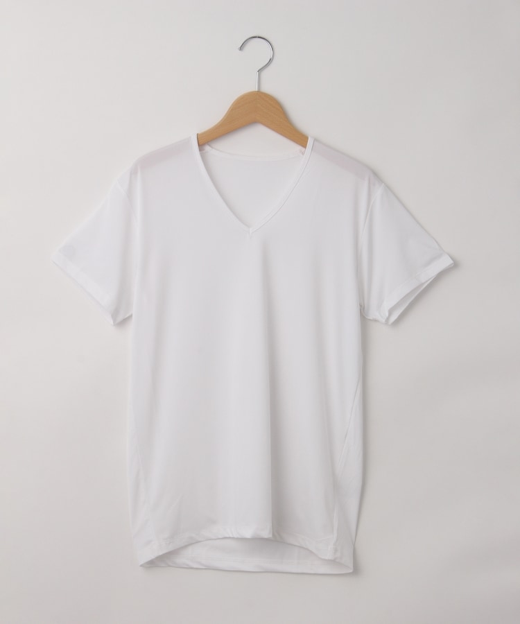 オフプライスストア(メンズ)(OFF PRICE STORE(Mens))のRelation（リレーション） Vネック半袖シャツ ホワイト(001)