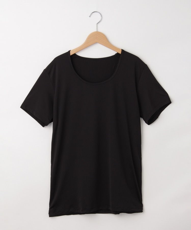 オフプライスストア(メンズ)(OFF PRICE STORE(Mens))のRelation（リレーション） Uネック半袖シャツ ブラック(019)