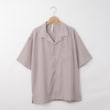 オフプライスストア(メンズ)(OFF PRICE STORE(Mens))のHALHAM（ハルハム） 開襟半袖シャツ【SALE/オーバーサイズ/カジュアル/きれいめカジュアル/ストリート/デイリー/スポーティースタイル/ルーズシルエット/ユニセックス】 グレージュ(012)