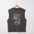 オフプライスストア(メンズ)(OFF PRICE STORE(Mens))のHALHAM（ハルハム） USED風プリントタンクトップ（イーグル・自由の女神）【SALE/オーバーサイズ/カジュアル/ストリート/デイリー/スポーティースタイル/ユニセックス】1