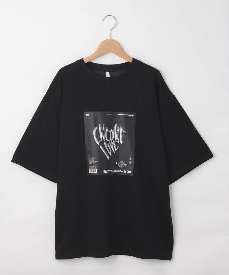 オフプライスストア(メンズ)(OFF PRICE STORE(Mens))のHALHAM（ハルハム） スムースフォトプリントTシャツ【SALE/オーバーサイズ/カジュアル/ストリート/デイリー/スポーティースタイル/ルーズシルエット/ユニセックス】 ブラック(019)