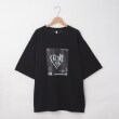 オフプライスストア(メンズ)(OFF PRICE STORE(Mens))のHALHAM（ハルハム） スムースフォトプリントTシャツ【SALE/オーバーサイズ/カジュアル/ストリート/デイリー/スポーティースタイル/ルーズシルエット/ユニセックス】 ブラック(019)