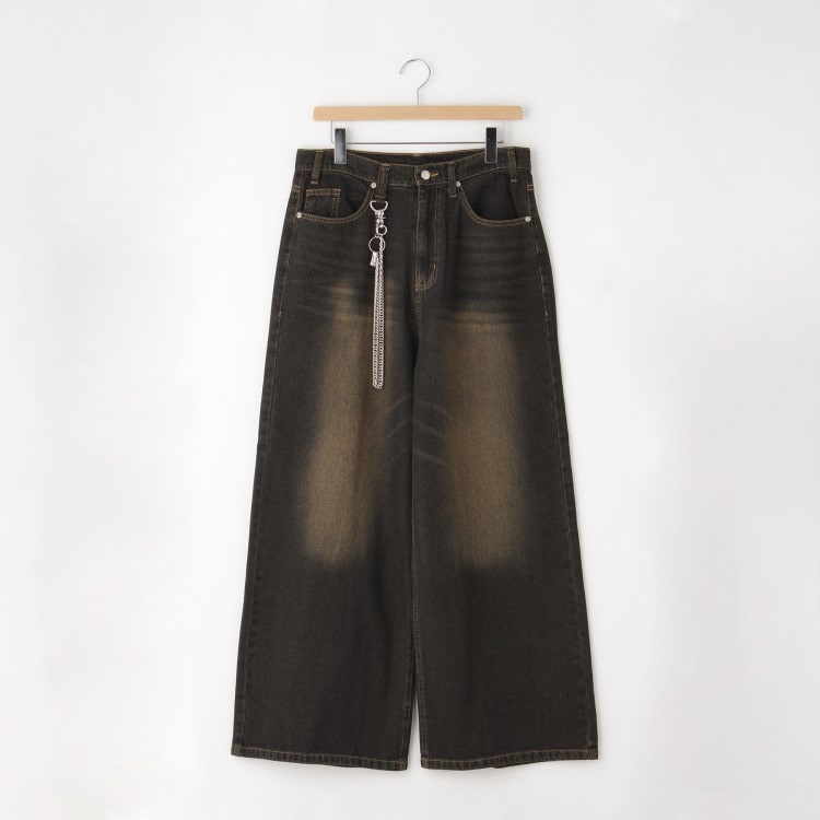 オフプライスストア(メンズ)(OFF PRICE STORE(Mens))のHALHAM（ハルハム） チェーン付きワイドデニムパンツ【SALE/セール/カジュアル/デイリー/トレンド/ストリート】 デニムパンツ