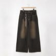 オフプライスストア(メンズ)(OFF PRICE STORE(Mens))のHALHAM（ハルハム） チェーン付きワイドデニムパンツ【SALE/セール/カジュアル/デイリー/トレンド/ストリート】 ブラック(019)