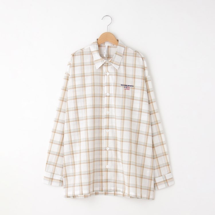 オフプライスストア(メンズ)(OFF PRICE STORE(Mens))のHALHAM（ハルハム） ワンポイント刺繍チェック柄シャツ【SALE/セール/カジュアル/デイリー/トレンド/ユニセックス】 カジュアルシャツ