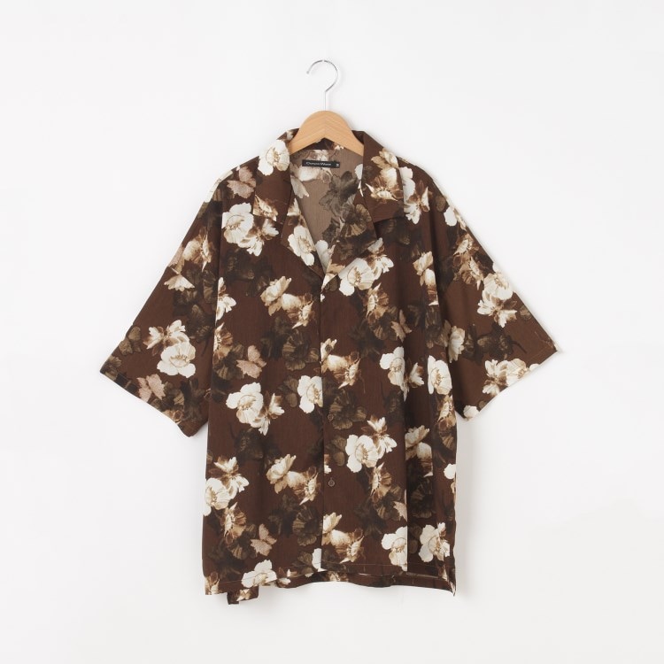 オフプライスストア(メンズ)(OFF PRICE STORE(Mens))のgarsonwave(ギャルソンウェーブ) オープンカラー総柄半袖シャツ【SALE/セール/オフプライス/カジュアル/デイリー/トレンド】 カジュアルシャツ