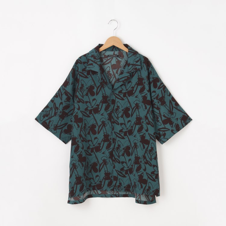 オフプライスストア(メンズ)(OFF PRICE STORE(Mens))のgarsonwave(ギャルソンウェーブ) オープンカラー総柄半袖シャツ【SALE/セール/オフプライス/カジュアル/デイリー/トレンド】 カジュアルシャツ