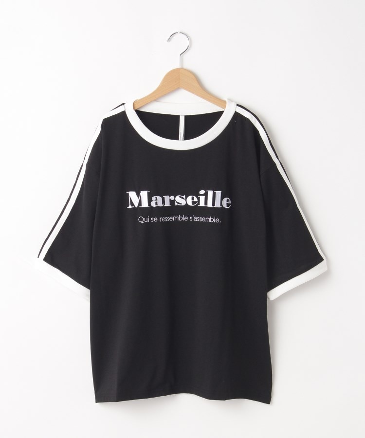 オフプライスストア(メンズ)(OFF PRICE STORE(Mens))のHALHAM（ハルハム） ロゴ刺しゅうTシャツ【SALE/セール/カジュアル/デイリー/トレンド/ストリート/ユニセックス】 ブラック(019)
