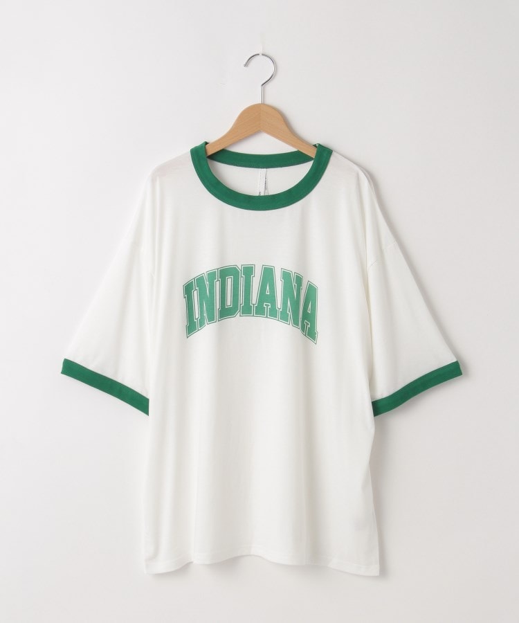 オフプライスストア(メンズ)(OFF PRICE STORE(Mens))のHALHAM（ハルハム） ロゴリンガーTシャツ【SALE/セール/カジュアル/デイリー/トレンド/ストリート/ユニセックス】 ホワイト(001)