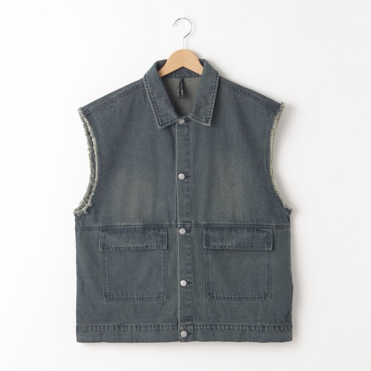 オフプライスストア(メンズ)(OFF PRICE STORE(Mens))のHALHAM（ハルハム） デニムBIGベスト【SALE/セール/カジュアル/デイリー/トレンド/ユニセックス】 ベスト