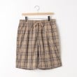 オフプライスストア(メンズ)(OFF PRICE STORE(Mens))のHALHAM（ハルハム） チェック柄ハーフパンツ【SALE/セール/カジュアル/デイリー/トレンド/ゆったり/ユニセックス】 ベージュ(052)