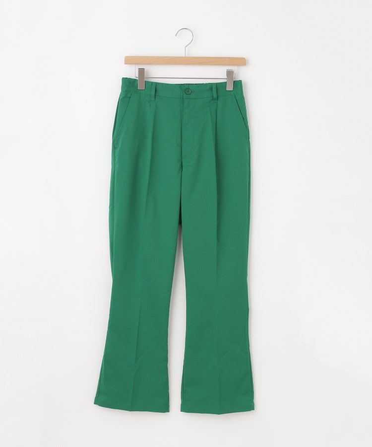 オフプライスストア(メンズ)(OFF PRICE STORE(Mens))のHALHAM（ハルハム） タックワイドストレートパンツ【SALE/セール/カジュアル/デイリー/トレンド/ユニセックス】 グリーン(022)