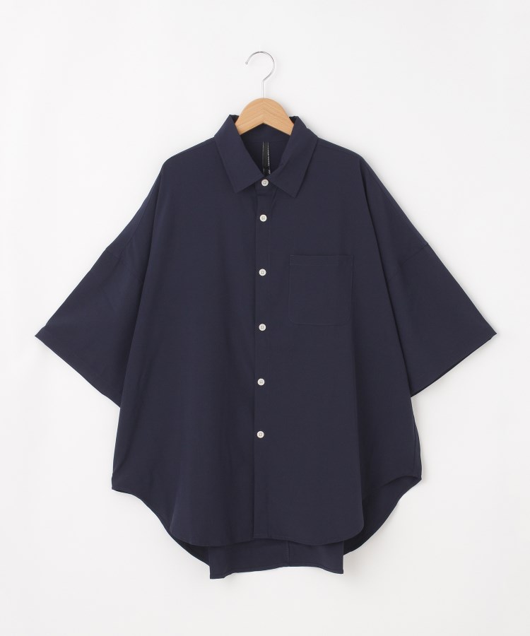 オフプライスストア(メンズ)(OFF PRICE STORE(Mens))のHALHAM（ハルハム） 半そでオーバーシャツ【SALE/セール/カジュアル/デイリー/トレンド/ユニセックス】 ネイビー(093)