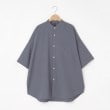 オフプライスストア(メンズ)(OFF PRICE STORE(Mens))のHALHAM（ハルハム） バンドカラー半そでオーバーシャツ【SALE/セール/カジュアル/デイリー/トレンド/ユニセックス】 チャコールグレー(014)
