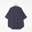 オフプライスストア(メンズ)(OFF PRICE STORE(Mens))のHALHAM（ハルハム） バンドカラー半そでオーバーシャツ【SALE/セール/カジュアル/デイリー/トレンド/ユニセックス】 ネイビー(093)