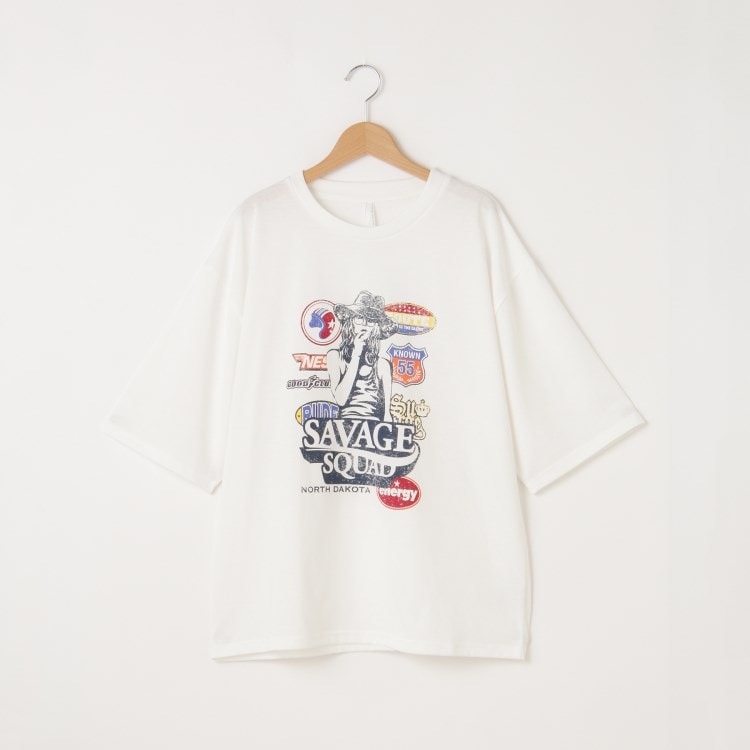 オフプライスストア(メンズ)(OFF PRICE STORE(Mens))のHALHAM（ハルハム） フロントプリントTシャツ【SALE/セール/カジュアル/デイリー/トレンド/ユニセックス】 Ｔシャツ