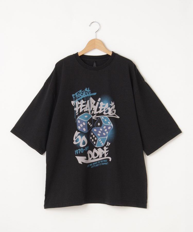 オフプライスストア(メンズ)(OFF PRICE STORE(Mens))のHALHAM（ハルハム） ヴィンテージ風加工ダイスプリントTシャツ【SALE/セール/カジュアル/デイリー/トレンド/ストリート/ユニセックス】1