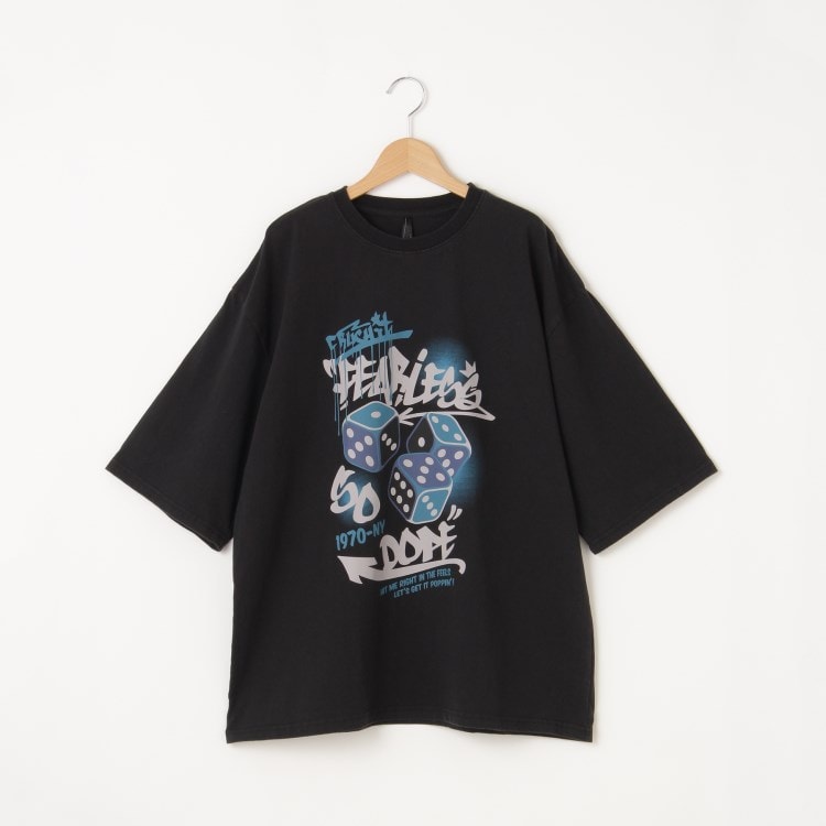 オフプライスストア(メンズ)(OFF PRICE STORE(Mens))のHALHAM（ハルハム） ヴィンテージ風加工ダイスプリントTシャツ【SALE/セール/カジュアル/デイリー/トレンド/ストリート/ユニセックス】 Ｔシャツ