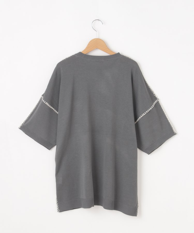 オフプライスストア(メンズ)(OFF PRICE STORE(Mens))の(Never)Acquiesce (ネバーアクイース) ステッチトリム半袖サマーニット【SALE/セール/カジュアル/デイリー/トレンド】2