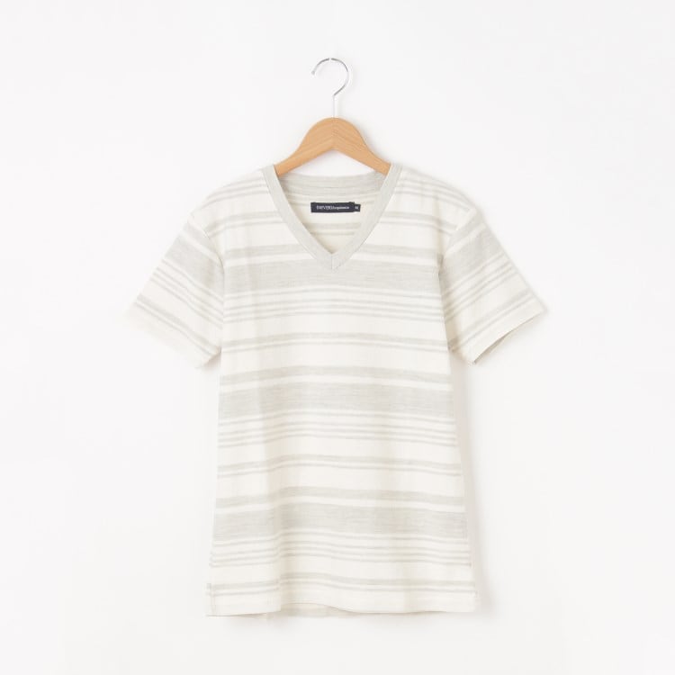 オフプライスストア(メンズ)(OFF PRICE STORE(Mens))の(Never)Acquiesce (ネバーアクイース) パイル地VネックTシャツ【SALE/セール/カジュアル/デイリー/トレンド/きれいめカジュアル】 Ｔシャツ
