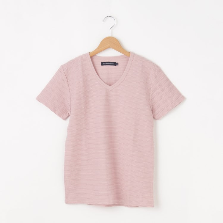オフプライスストア(メンズ)(OFF PRICE STORE(Mens))の(Never)Acquiesce (ネバーアクイース) ボーダーデザインVネックTシャツ【SALE/セール/カジュアル/デイリー/トレンド/きれいめカジュアル】 Ｔシャツ