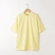 オフプライスストア(メンズ)(OFF PRICE STORE(Mens))の(Never)Acquiesce (ネバーアクイース) シルキータッチTシャツ(リブ幅２種類)【SALE/セール/カジュアル/デイリー/トレンド/きれいめカジュアル】 イエロー(リブ幅太)(031)