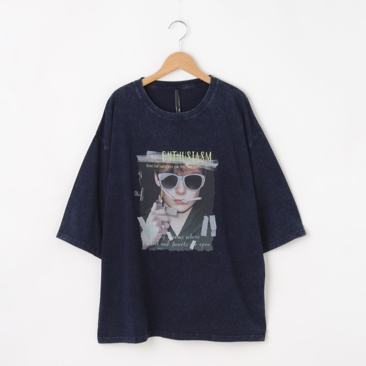 オフプライスストア(メンズ)(OFF PRICE STORE(Mens))のHALHAM（ハルハム） ヴィンテージ加工フォトプリントTシャツ【SALE/セール/オフプライス/カジュアル/デイリー/トレンド/ストリート/ユニセックス】 Ｔシャツ