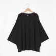 オフプライスストア(メンズ)(OFF PRICE STORE(Mens))のHALHAM（ハルハム） 透かし柄カットソー半端袖 ブラック(019)