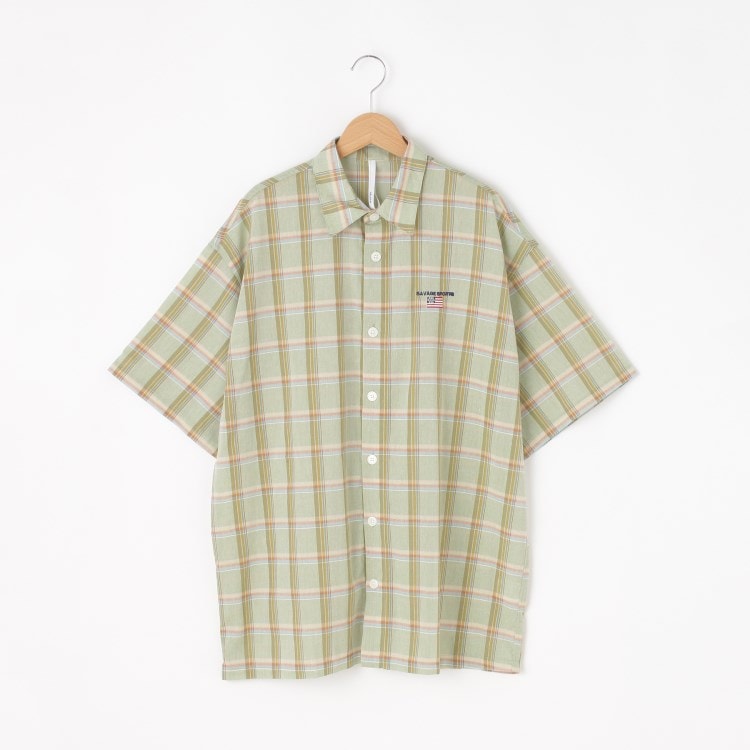 オフプライスストア(メンズ)(OFF PRICE STORE(Mens))のHALHAM（ハルハム） 刺繍ロゴチェックシャツ カジュアルシャツ