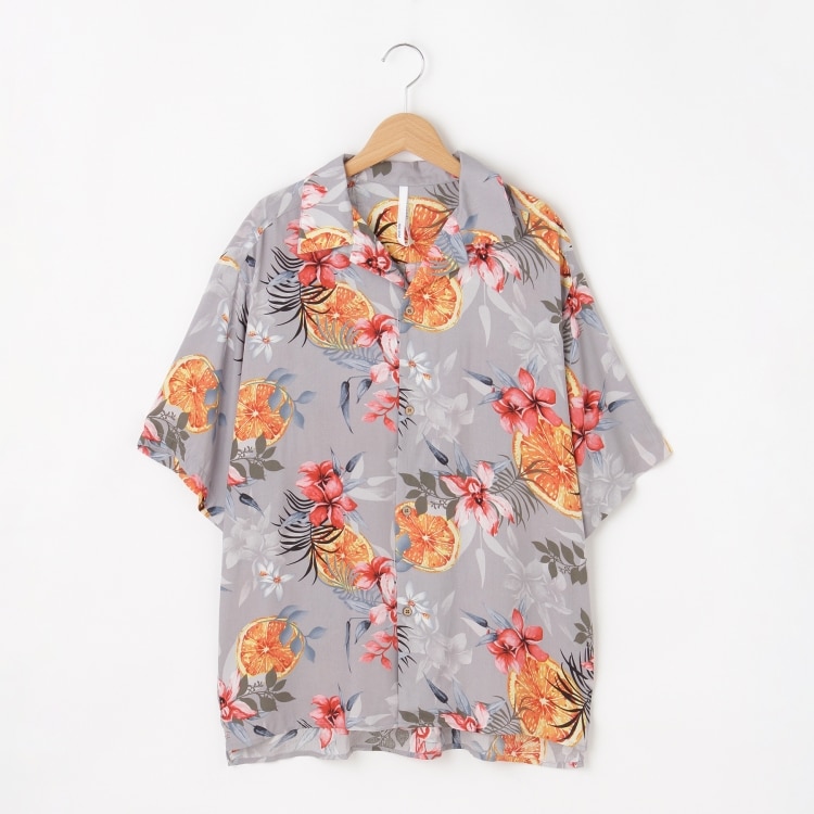 オフプライスストア(メンズ)(OFF PRICE STORE(Mens))のHALHAM（ハルハム） オープンカラーフラワー柄シャツ【SALE/セール/オフプライス/カジュアル/デイリー/トレンド/ストリート/ユニセックス】 カジュアルシャツ