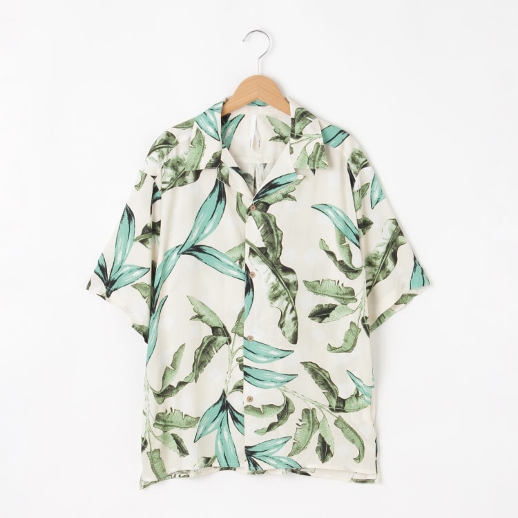 オフプライスストア(メンズ)(OFF PRICE STORE(Mens))のHALHAM（ハルハム） オープンカラー柄シャツ カジュアルシャツ