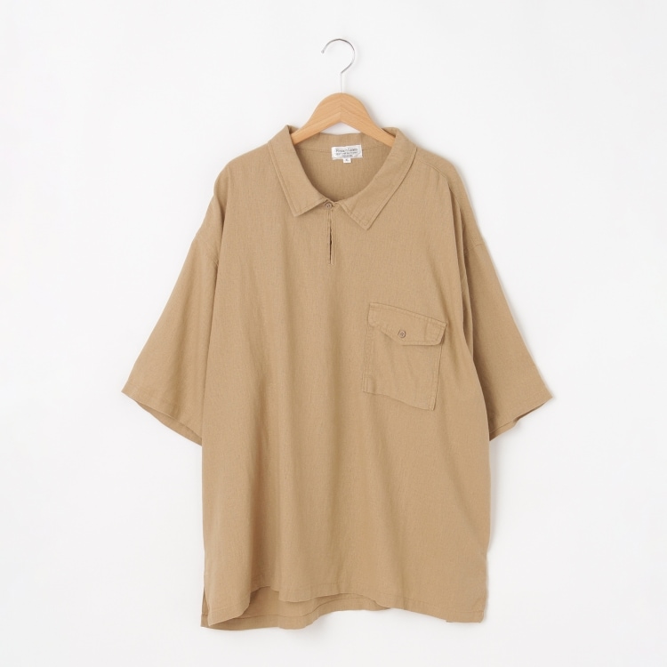 オフプライスストア(メンズ)(OFF PRICE STORE(Mens))のEnjouemen（エンジョウメン） フレンチリネン使用オーバーサイズシャツ カジュアルシャツ