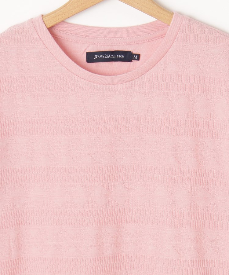 オーバーサイズベロアVネック長袖Tシャツ(ピンク) - HAVISM | 60