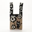 オフプライスストア(ファッショングッズ)(OFF PRICE STORE(Fashion Goods))のB.FIELD（ビー.フィールド） ニット花猫柄トートバッグ（中） ベージュA(052)