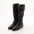 オフプライスストア(ファッショングッズ)(OFF PRICE STORE(Fashion Goods))のMIIYOU(ミーユ) レザー調ロングブーツ ブラック(019)