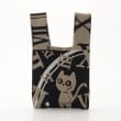 オフプライスストア(ファッショングッズ)(OFF PRICE STORE(Fashion Goods))のB.FIELD（ビー.フィールド） ニット英数字猫柄トートバッグ（小） ブラックA(019)