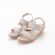 オフプライスストア(ファッショングッズ)(OFF PRICE STORE(Fashion Goods))のJELLY BEANS（ジェリービーンズ） トリプルベルトバックバンドウエッジサンダル アイボリー(004)