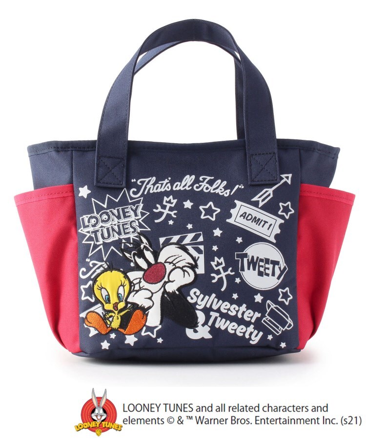 ルーニー テューンズ バイカラートートバッグ トートバッグ Castelbajac Ladies カステルバジャック ワールド オンラインストア World Online Store ルーニー テューンズ バイカラートートバッグ トートバッグ Castelbajac Ladies カステルバジャック ワールド オンラインストア World Online Store