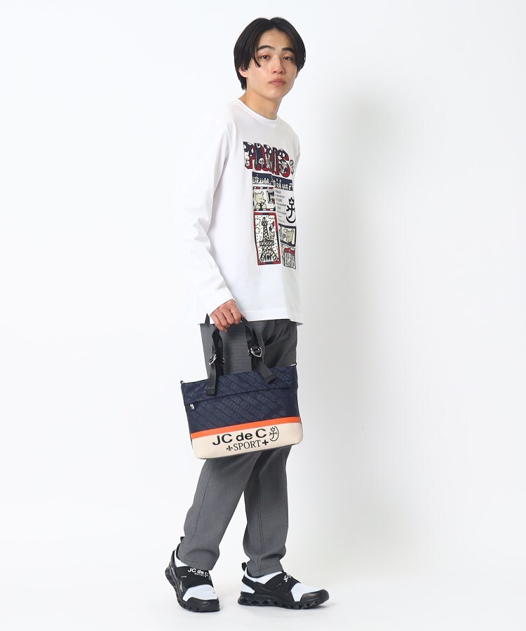 帆布プリントラウンドバッグ(トートバッグ) | CASTELBAJAC(Men