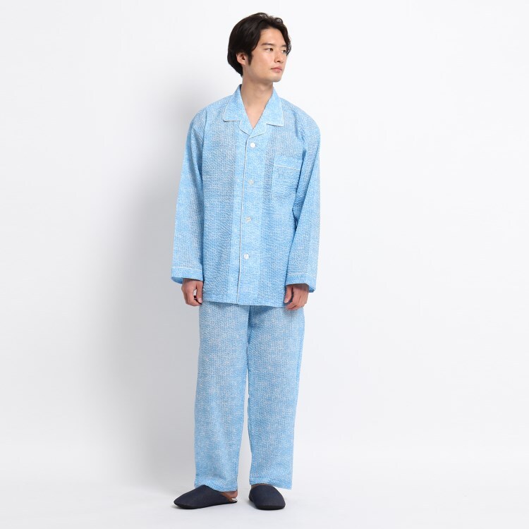 アダバット(メンズ)(adabat(Men))の長袖テーラードパジャマ