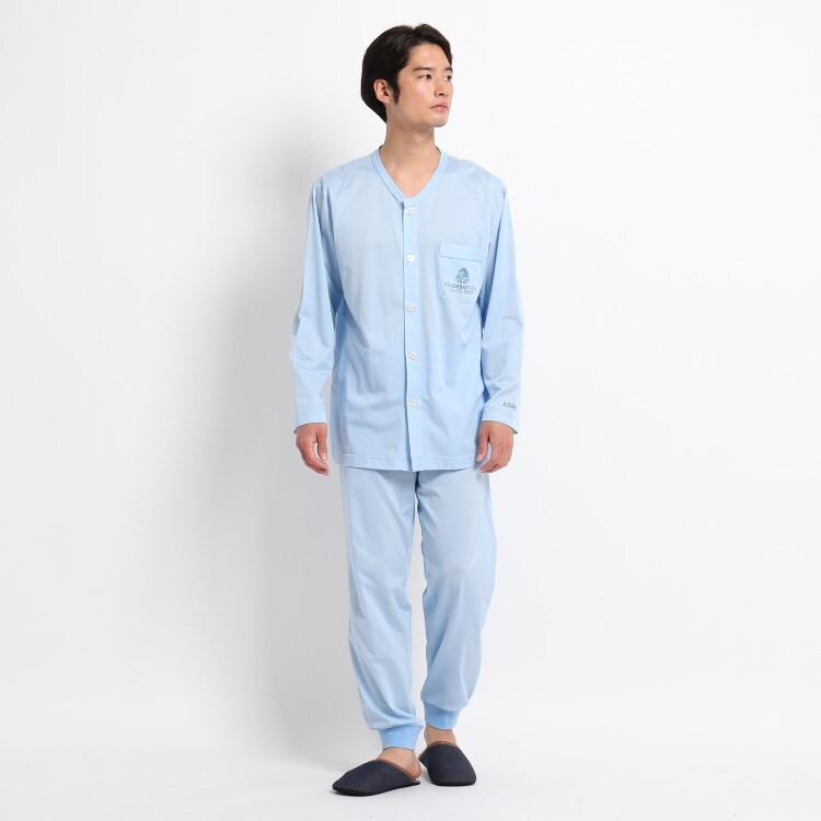 アダバット(メンズ)(adabat(Men))の長袖全開ニットパジャマ
